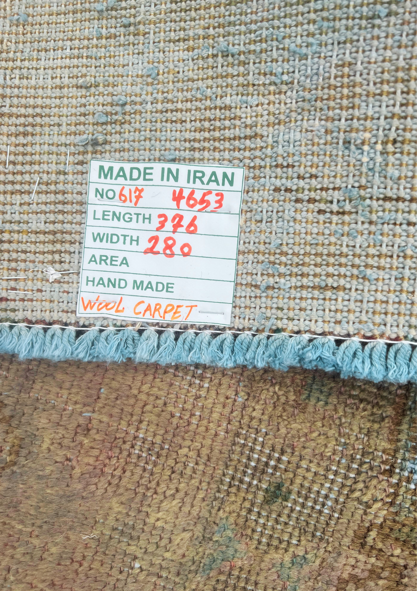 Rug No: 0617 / Size 3.76m x 2.8m