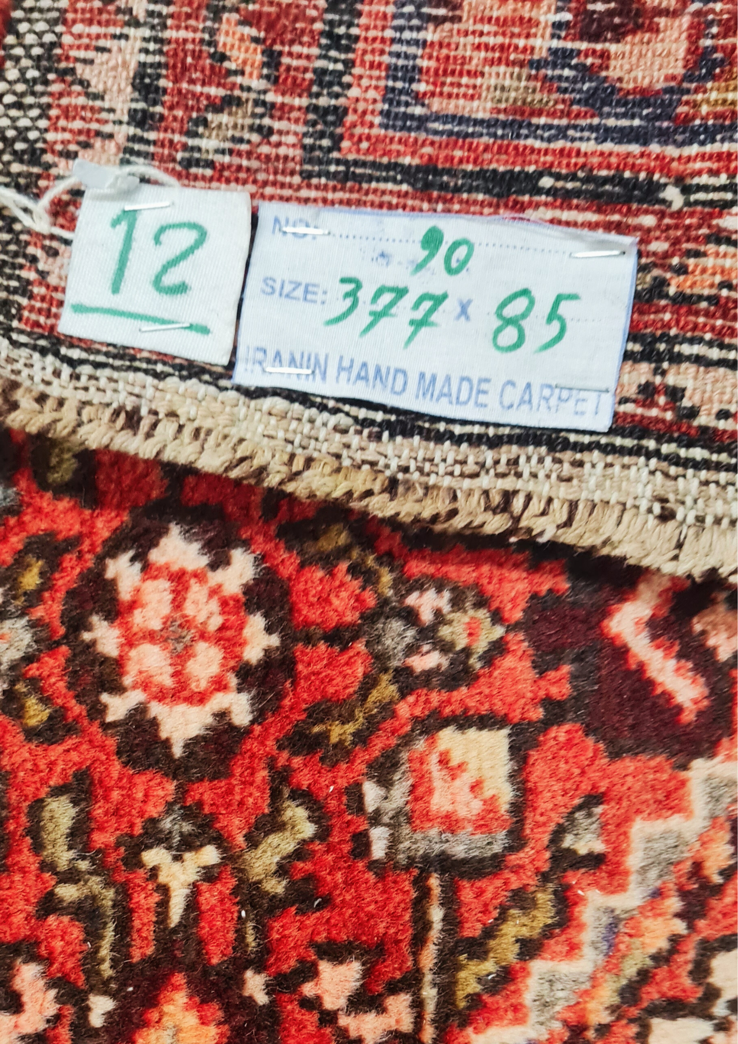 Rug No: 0090 / Size 3.77m x 0.85m