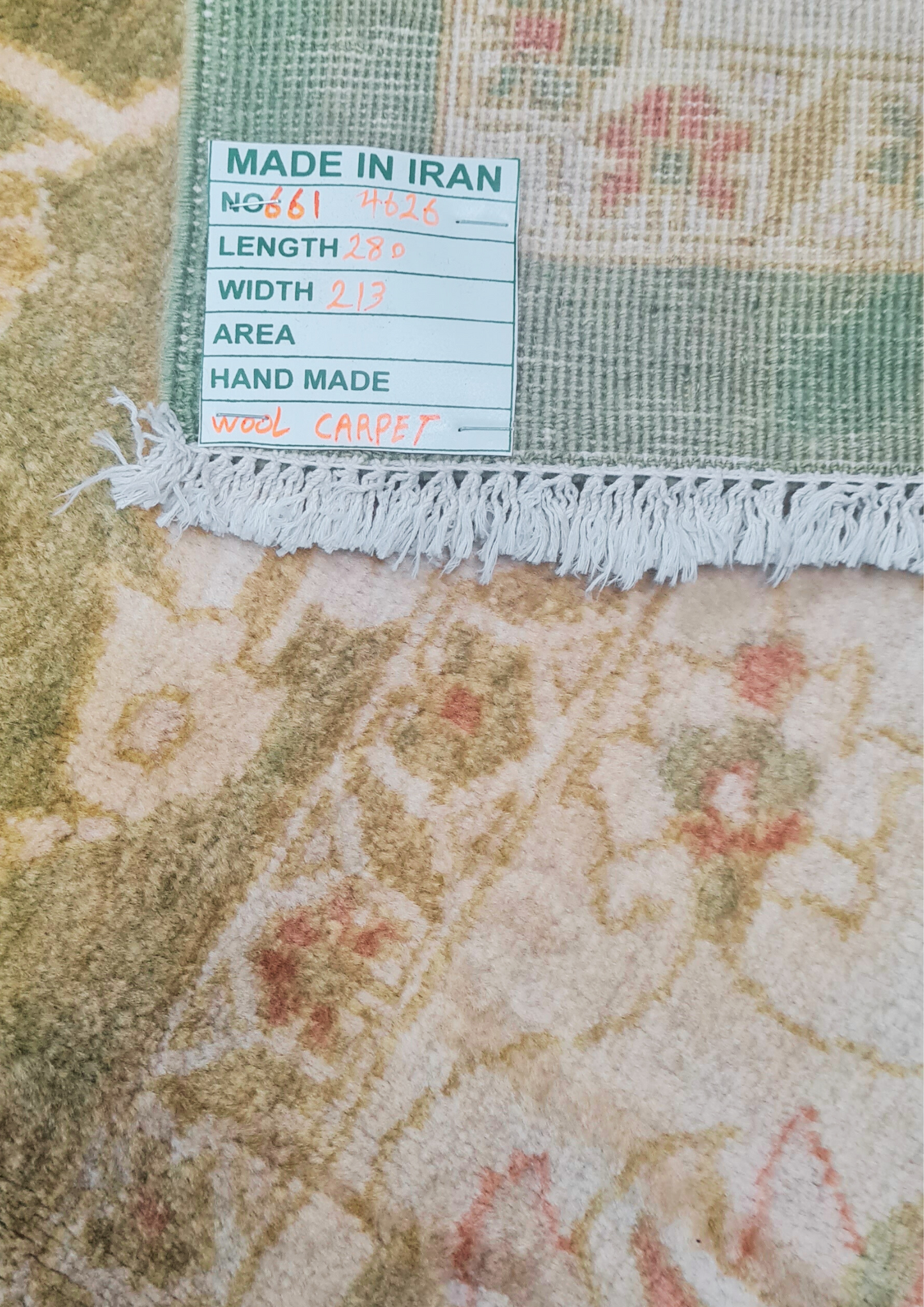 Rug No: 0661 / Size 3.18m x 2.18m