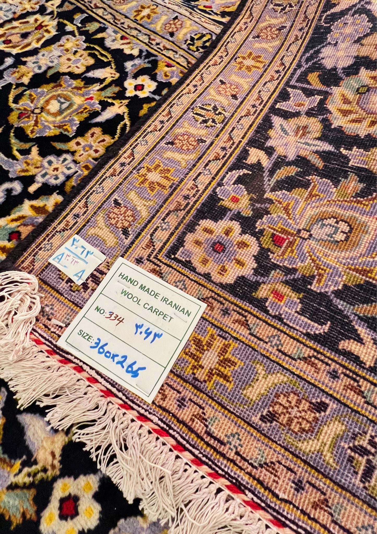 Rug No: 0334 / Size3.60m x 2.65m