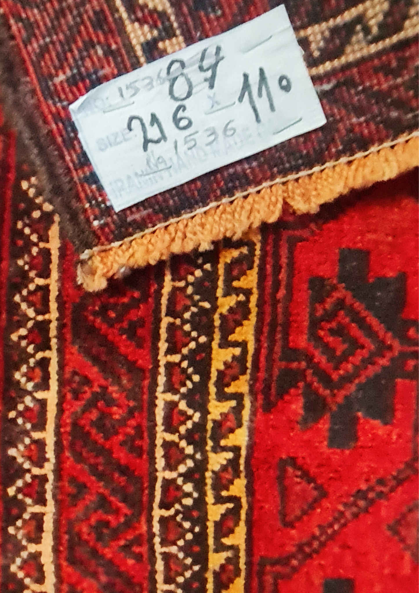 Rug No: 1536 / Size 2.16m x 1.10m