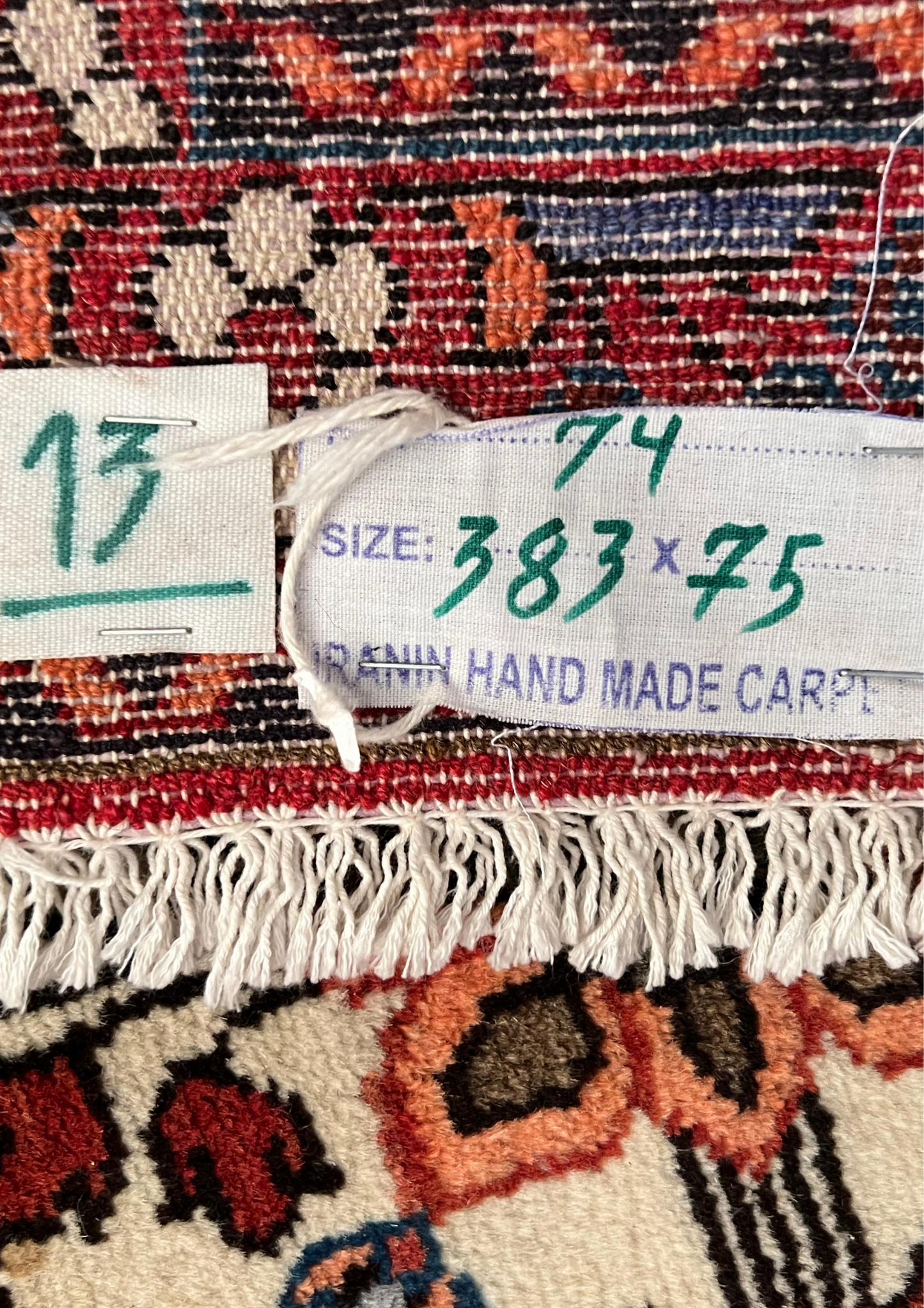 Rug No: 0074 / Size 3.83m x 0.75m