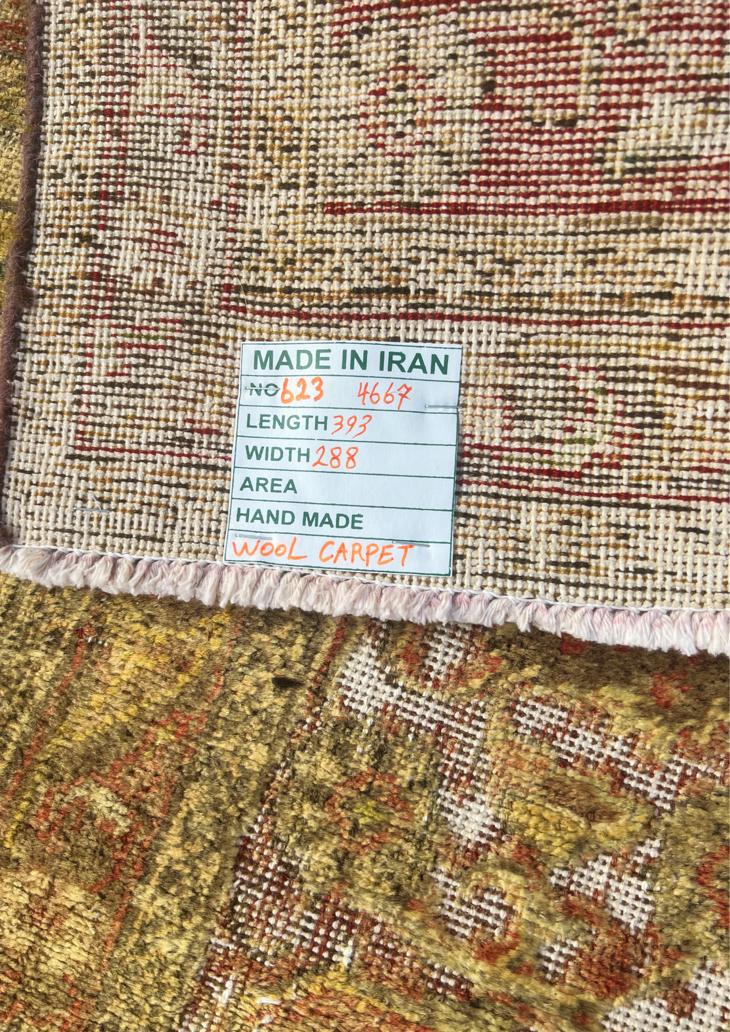 Rug No: 0623 / Size 3.97m x 2.88m